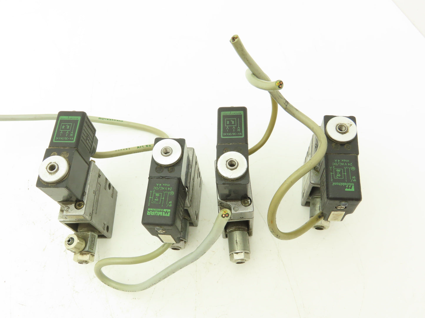 Festo MFH-3-1/8 Pneumatic Solenoid Valve 3/2-way 24VDC G1/8"  Lot of 4