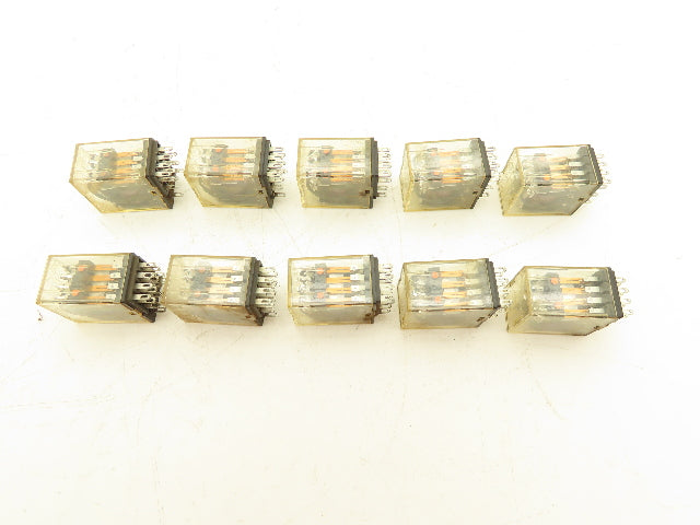 Fuji Electric HH54PW Miniature Control Relay 3A 24VDC Coil 4PDT Lot of 10