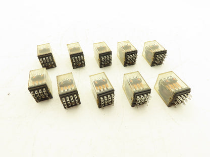 Fuji Electric HH54PW Miniature Control Relay 3A 24VDC Coil 4PDT Lot of 10