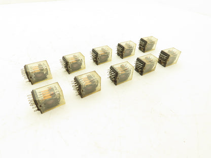 Fuji Electric HH54PW Miniature Control Relay 3A 24VDC Coil 4PDT Lot of 10