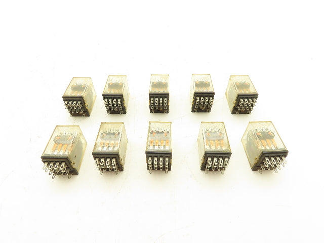 Fuji Electric HH54PW Miniature Control Relay 3A 24VDC Coil 4PDT Lot of 10