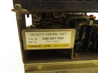 Fanuc A06B-6047-H040 Velocity Control Drive Unit CNC Motor Control