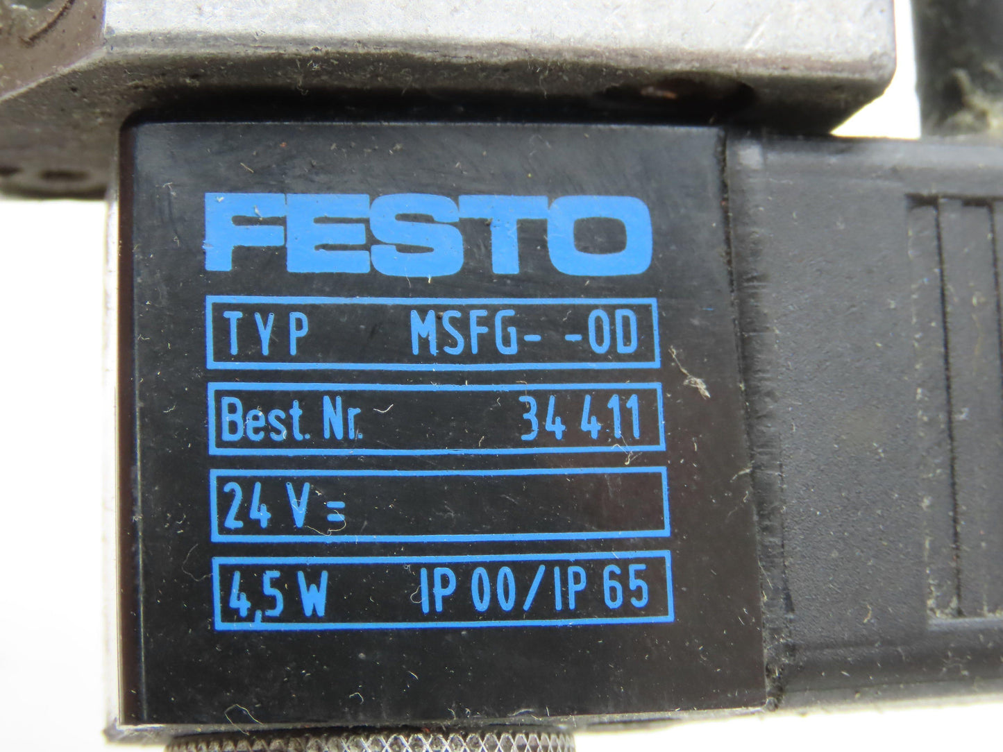 Festo MFH-5-1/4 Solenoid Valve 24vdc 5/2 G1/4" Flow Control Fittings  Lot of 4