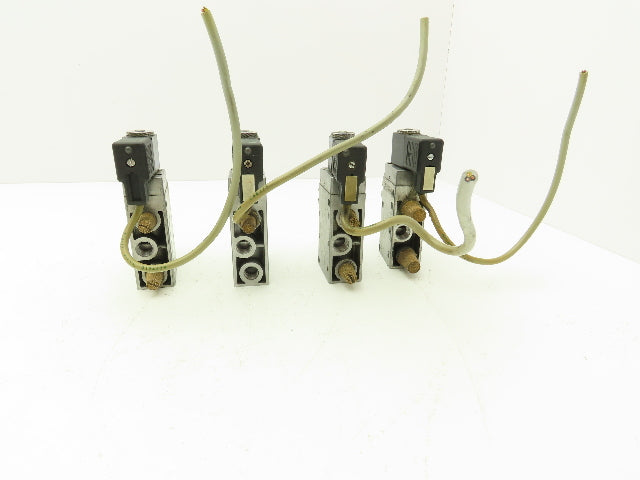 Festo MFH-5-1/4 Solenoid Valve 24vdc 5/2 G1/4" Flow Control Fittings  Lot of 4