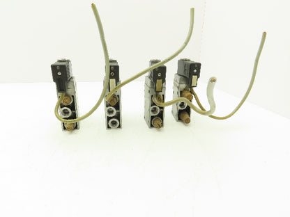 Festo MFH-5-1/4 Solenoid Valve 24vdc 5/2 G1/4" Flow Control Fittings  Lot of 4