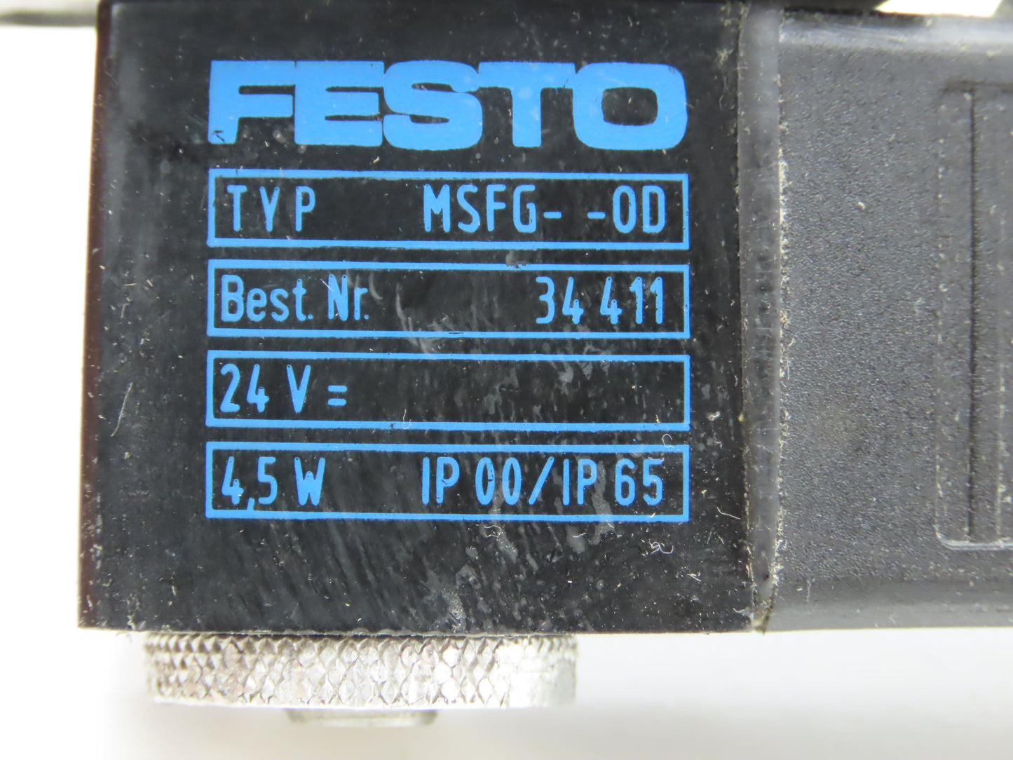 Festo MFH-5-1/4 Solenoid Valve 24vdc 5/2 G1/4" Flow Control Fittings  Lot of 4