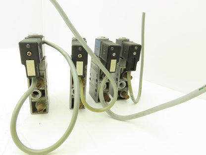 Festo MFH-5-1/8 Solenoid Valve 24vdc 5/2 G1/8" Flow Control Fittings  Lot of 4