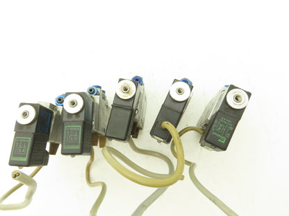Festo MFH-5-1/8 Solenoid Valve 24vdc 5/2 G1/8" Flow Control Fittings  Lot of 5