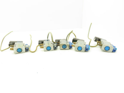 Festo MFH-5-1/8 Solenoid Valve 24vdc 5/2 G1/8" Flow Control Fittings  Lot of 5