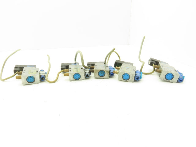 Festo MFH-5-1/8 Solenoid Valve 24vdc 5/2 G1/8" Flow Control Fittings  Lot of 5