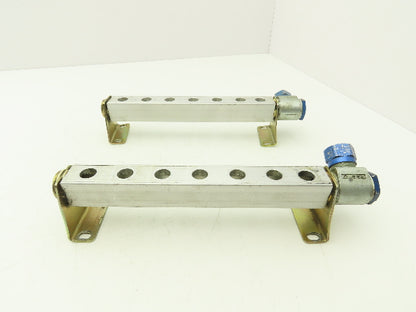 Festo PAL-1/4-7-B Solenoid Valve Supply Manifold 7-Station G1/2"  Lot of 2