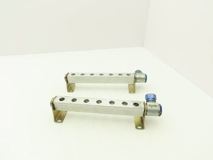 Festo PAL-1/4-7-B Solenoid Valve Supply Manifold 7-Station G1/2"  Lot of 2