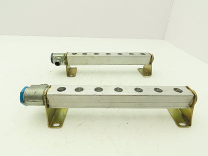 Festo PAL-1/4-7-B Solenoid Valve Supply Manifold 7-Station G1/2"  Lot of 2