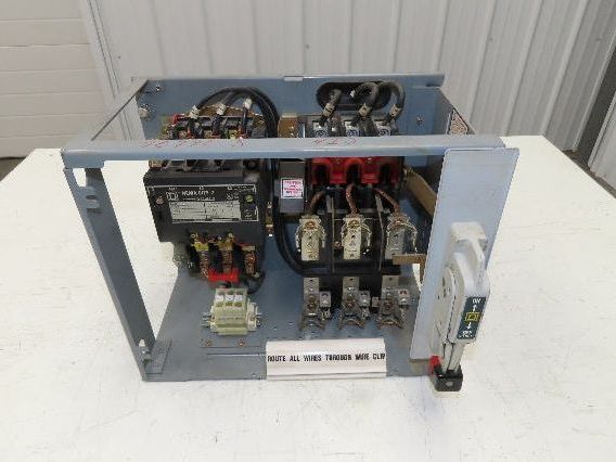 Square D 8998 MCC Bucket Motor Starter 25Hp Size 2 Fused Disconnect 3 Pole 600V