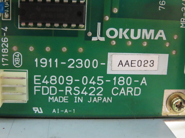 Okuma 1911-2300-AAE023 E4809-045-180-8 FDD-RS422 Card with Housing