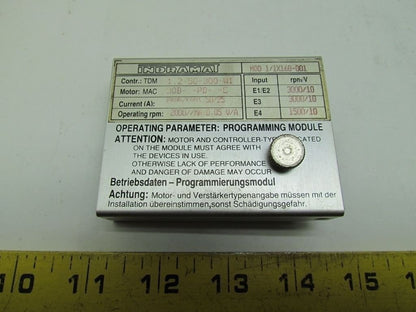 Indramat 1/1x168-001 Programming Module for TDM 1.2-50-300-W1 2000 rpm