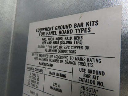 Square D 42 Space Panelboard Breaker Box NQOD 3Ph 120/240V 200A Main Breaker