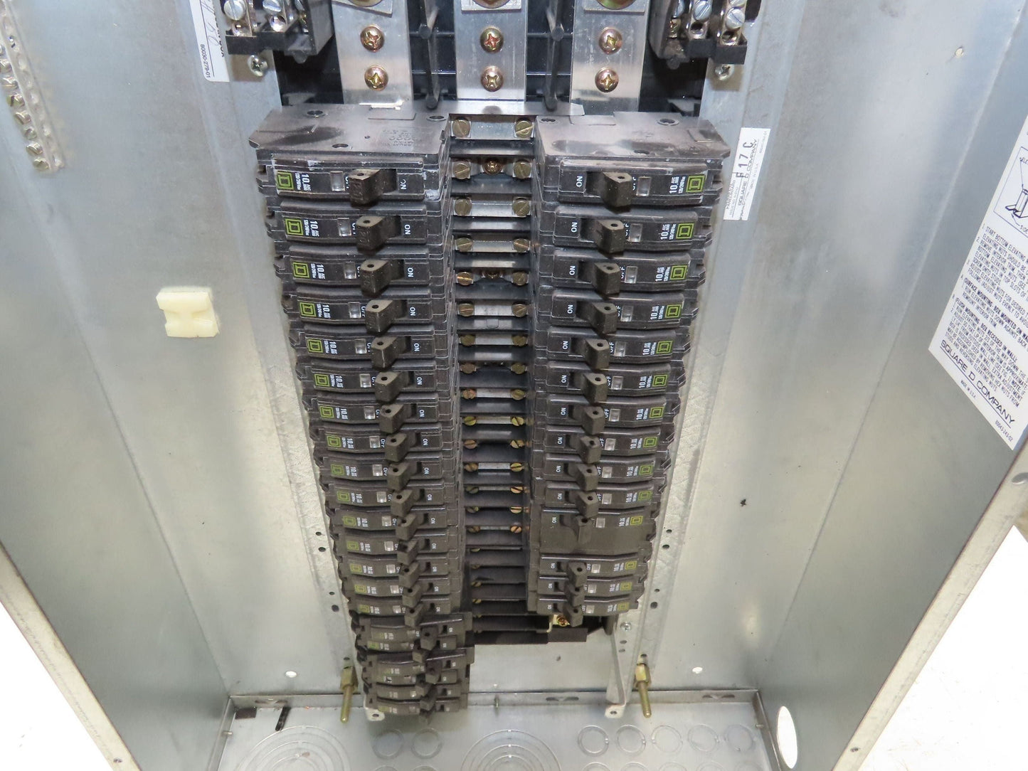 Square D 42 Space Panelboard Breaker Box NQOD 3Ph 120/240V 200A Main Breaker