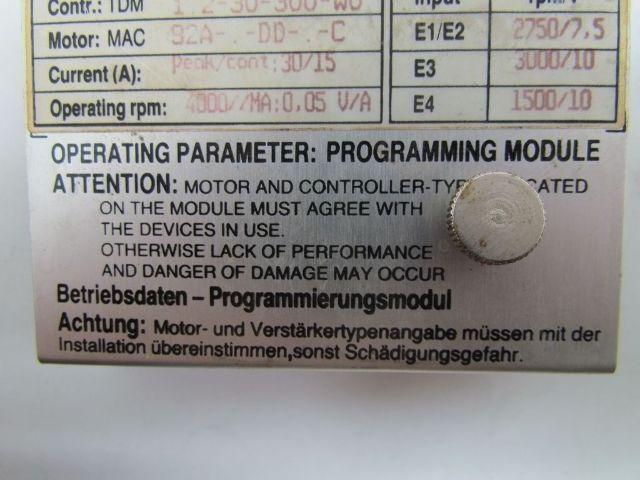 Indramat 1/1x139-023 Programming Module For TDM 1.2-30-300-W0 4000 rpm