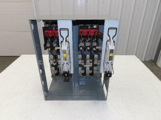 Square D 8998 MCC Bucket Dual Feeder 17" Fused Disconnect 30/60Amp 3 Pole 600V