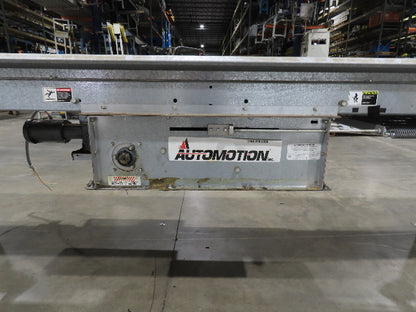 Automotion 30"x 115' Slider Bed Conveyor 24" Belt 230/460V Center Drive 67 FPM