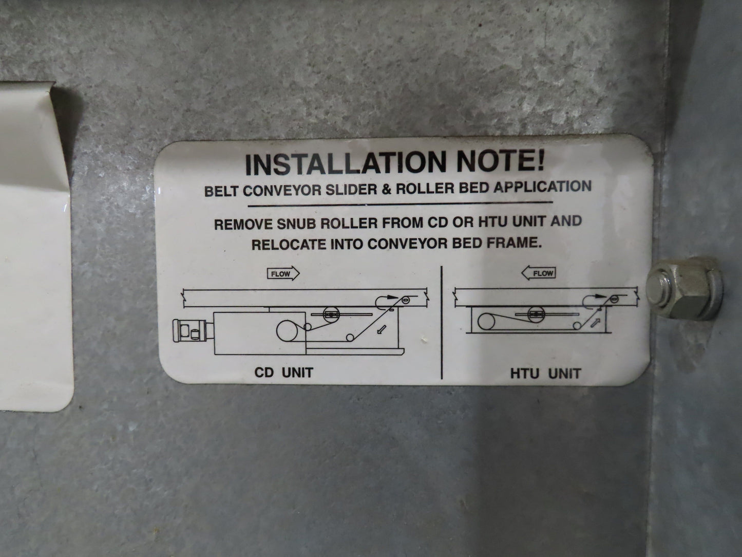 Automotion 30"x 115' Slider Bed Conveyor 24" Belt 230/460V Center Drive 67 FPM