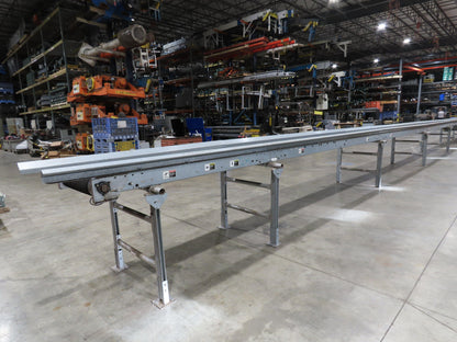 Automotion 30"x 115' Slider Bed Conveyor 24" Belt 230/460V Center Drive 67 FPM
