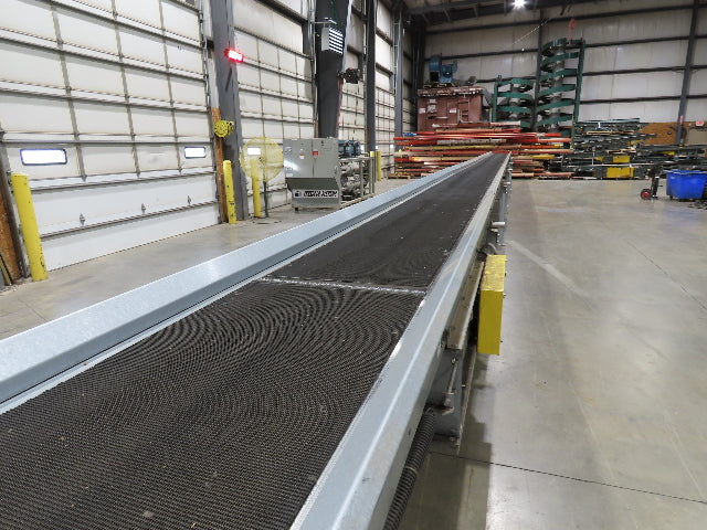 Automotion 30"x 115' Slider Bed Conveyor 24" Belt 230/460V Center Drive 67 FPM