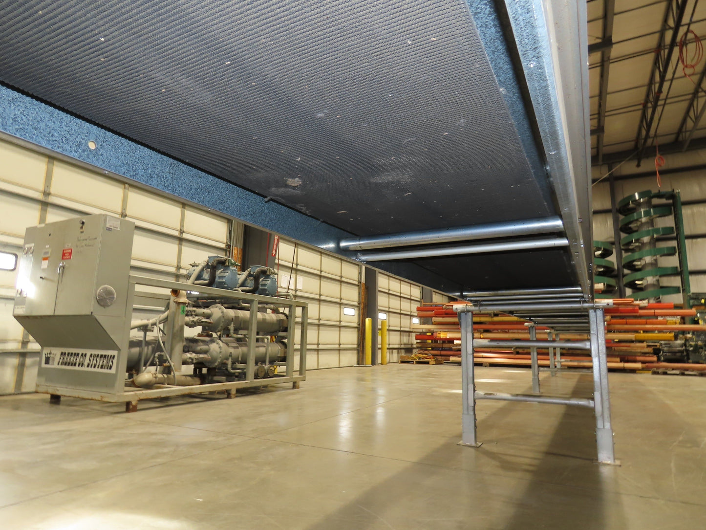 Automotion 30"x 115' Slider Bed Conveyor 24" Belt 230/460V Center Drive 67 FPM