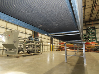 Automotion 30"x 115' Slider Bed Conveyor 24" Belt 230/460V Center Drive 67 FPM