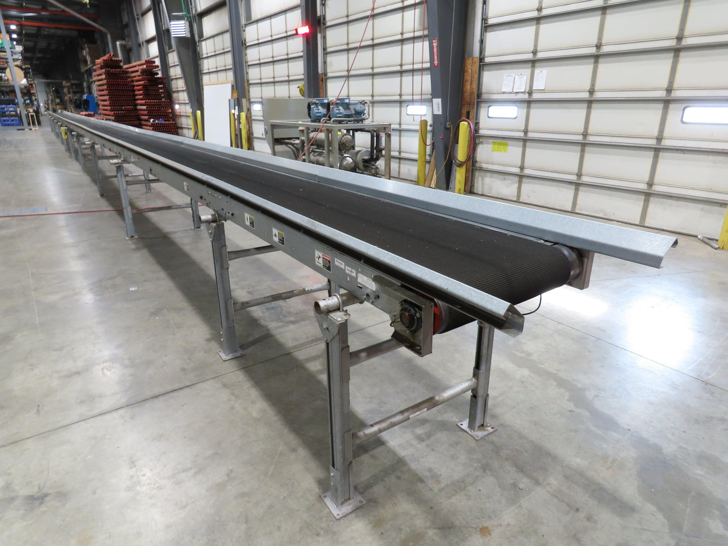 Automotion 30"x 115' Slider Bed Conveyor 24" Belt 230/460V Center Drive 67 FPM