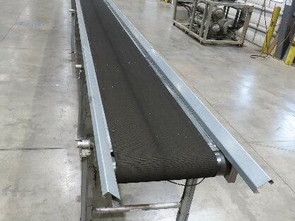 Automotion 30"x 115' Slider Bed Conveyor 24" Belt 230/460V Center Drive 67 FPM