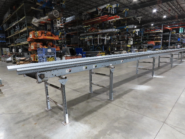 Automotion 30"x 115' Slider Bed Conveyor 24" Belt 230/460V Center Drive 67 FPM