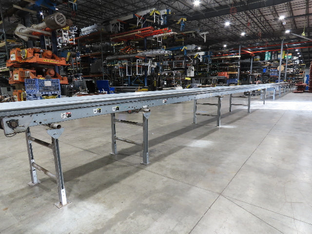 Automotion 30"x 115' Slider Bed Conveyor 24" Belt 230/460V Center Drive 67 FPM