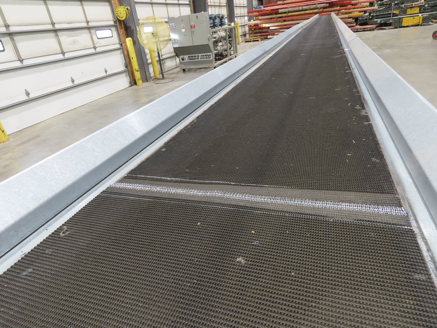 Automotion 30"x 115' Slider Bed Conveyor 24" Belt 230/460V Center Drive 67 FPM