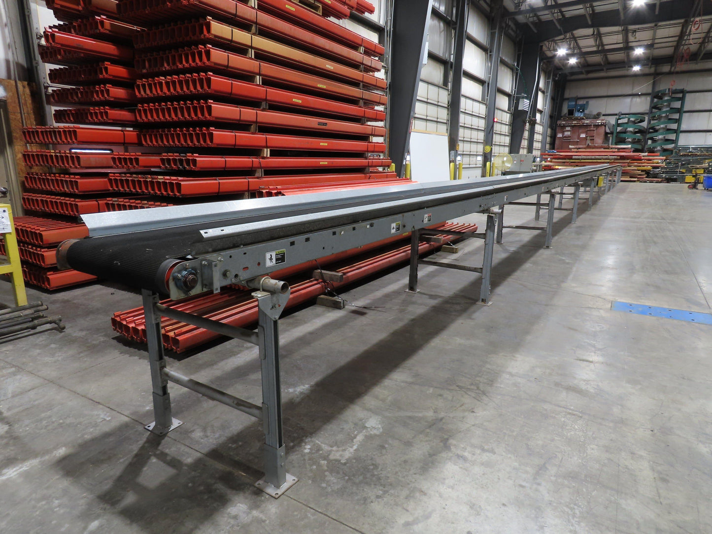 Automotion 30"x 115' Slider Bed Conveyor 24" Belt 230/460V Center Drive 67 FPM