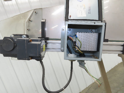 Incline Belt Conveyor Parts Feed Chute 16"x 60"L 115V Variable Speed Drive