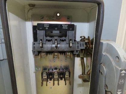 Allen Bradley 512 Combination Motor Starter 30A Disconnect 600V 3Ph Empty