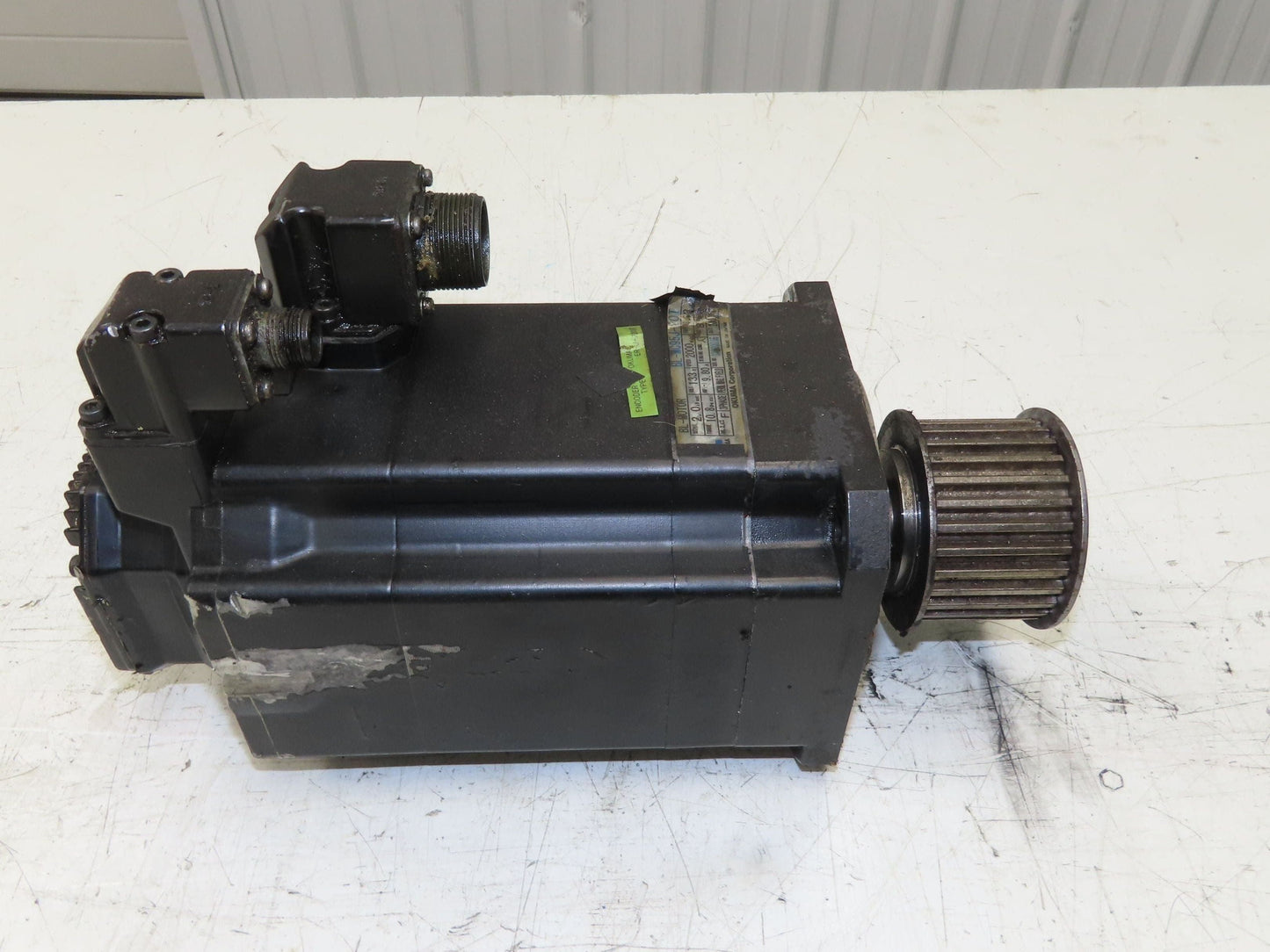 Okuma BL-MC95J-20TB AC Servo Motor 2kW 133V 2000 RPM 3PH Encoder ER-JH-7200D