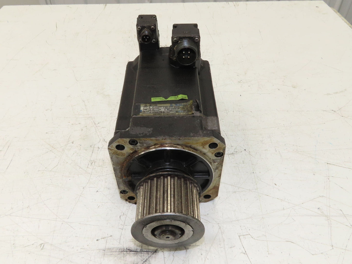 Okuma BL-MC95J-20TB AC Servo Motor 2kW 133V 2000 RPM 3PH Encoder ER-JH-7200D