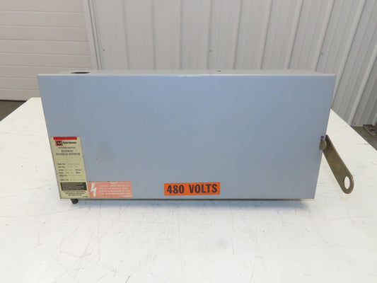 Cutler Hammer Fusible Busway Disconnect Switch Bus Plug 30A 600VAC 3PH 3W