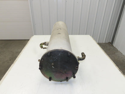 Hydraulic Basket Strainer #2 Bag Filter 7x30" 1" NPT Steel Housing Bracket Mount