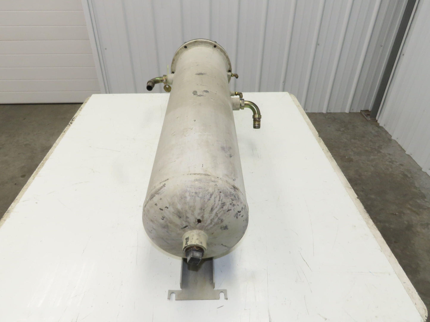 Hydraulic Basket Strainer #2 Bag Filter 7x30" 1" NPT Steel Housing Bracket Mount