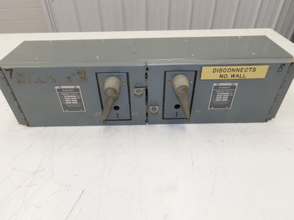 Federal Pacific QMQB-3336 Fusible Panelboard Disconnect Switch Twin 30A 600V 3W