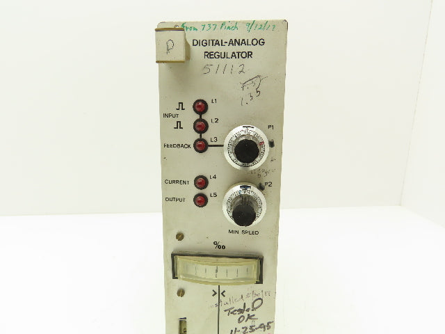 Cerutti 28834 Digital Analog Manual Regulator
