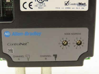 Allen Bradley 20-COMM-C ControlNet Adapter Firmware Ver 2.005