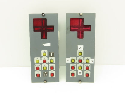 PressTech Controls 7602-9970-00D 7602-996D Control Display Panel Lot of 2