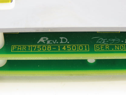 PressTech 7602-2160 | 7508-1440 | 7508-1450 Control Panel Rev D