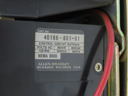 Allen Bradley 505-AOD-7 Sz 0 Reversing Starter 120V Coil w/Overload 40186-801-01