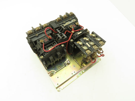Allen Bradley 505-AOD-7 Sz 0 Reversing Starter 120V Coil w/Overload 40186-801-01